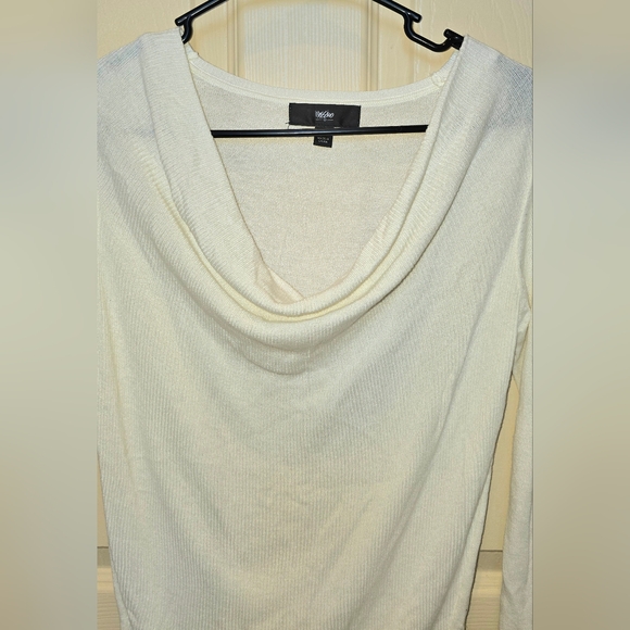 MOSSIMO Cream cowl-neck knitted sweater - Picture 2 of 5